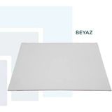 Güçlü IŞILTI DEKORASYON Çok Amaçlı Kaplamalı MDF Taban ve Pasta Altlığı 35 X 45 CM Beyaz Renk - 1 Adet