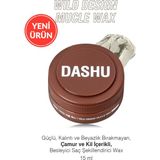 Güçlü, Kalıntı Bırakmayan, Çamur ve Killi, Besleyici Dashu For Men Wild Design Mucle Wax 15ML - Bej