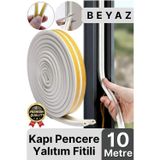 Güçlü Kendinden Yapışkanlı Kapı Pencere Soğuk Hava Geçirmez Yalıtım İzolasyon Beyaz Fitil 10 Metre