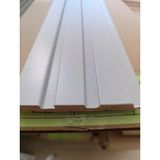 Güçlü Mdf Duvar Paneli ve Duvar Lambrisi ve Vestiyer Tv Ünitesi Dekoratif Paneli 12X280 cm (1 Adet) - 12 x 280 cm - Gümüş - Gri