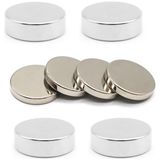 Güçlü Neodyum Mıknatıs Araç Plaka Mıknatısı Seti 8 Adet ( 4 Adet 30X5 mm +4 Adet 30X10 Mm) - 1 Adet - Gümüş