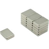 Güçlü Neodyum Mıknatıs Dikdörtgen 15x10x3 mm Daimi Mıknatıs (10 Adet) - Gümüş