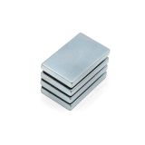 Güçlü Neodyum Mıknatıs Dikdörtgen 40x25x5 mm - 4 Adet