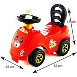 Güçlü Oyuncak İlk Adım Arabası Motor Becerilerini Geliştiren Renkli 25 cm Genişlikte - Kırmızı