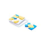 Güçlü Oyuncak Sarı Yenilikçi Şekiller Tangram