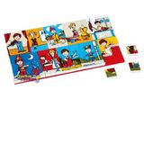 Güçlü Plastik Heceler 67 Parça Puzzle