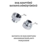 Güçlü Plastik Spiral Duş Adaptörü Batarya Dönüştürücü Duş Hortum Bağlantısı 3/4 X1/2 ** 2 Adet