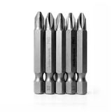 Güçlü Tayvan Çeliği Mıknatıslı Yıldız Ph2 Bits Uç 50 Mm Manyetik 1/4" Matkap Ucu 5 Cm Uzunluk