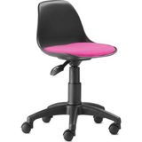 Güçlü Tedarik Çocuk Çalışma Sandalyesi Koltuğu 6-12 Yaş - Siyah - Pembe
