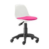 Güçlü Tedarik Çocuk Çalışma Sandalyesi Pembe-Beyaz 6-12 Yaş Tekerlekli Ergonomik Tasarım - Pembe - Beyaz