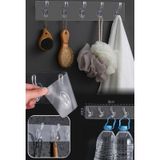 Güçlü Yapışkanlı Kapı Duvar Askısı 5'li 35 x 6.5 CM Şeffaf Çok Renkli