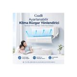 Gudli Evrensel Klima Rüzgar Deflektörü Aktif Karbon Filtreli Klima Yönlendirici Doğrudan Üflemeyi Ön