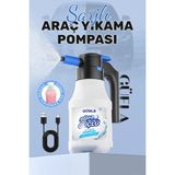 Güela Şarjlı Araç Yıkama Köpük Püskürtücü 1.5 Litre Elektrikli Otomatik Oto Köpük Pompası Temizlik Makinesi