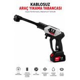 GÜELA Şarjlı Yüksek Basınçlı Oto Yıkama ve Bahçe İlaçlama Tabancası 50 Bar 360W Kablosuz 15000 mAh Batarya