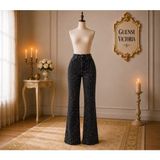 Guensi Victoria Guensı Vıctorıa – Taş Detaylı Füme Ispanyol Paça Jean Pantolon - 36