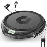 Gueray CD çalar taşınabilir kişisel CD çalarlar kulaklıklı LCD ekran anti-atlama koruması HiFi klasik CD Walkman müzik çalar bellek CD çalar araba ev için
