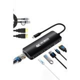 Guermok USB-C Capture Dock, Switch 2 ve Steam Deck için 4K@60 HDMI Çıkışlı Video Yakalama İstasyonu, PD 100W Şarj, Gigabit Ethernet, USB 3.0 Hub, OBS Uyumlu