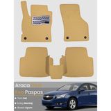 Guerrino Chevrolet Cruze (2008-2014) Uyumlu Eva Paspas Tam Set–araca Özel,su Geçirmez,kolay Montaj - Bej