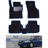 Guerrino Chevrolet Cruze (2008-2014) Uyumlu Eva Paspas Tam Set–araca Özel,su Geçirmez,kolay Montaj - Siyah - Mavi