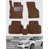 Guerrino Chevrolet Cruze Hatchback (2008-2014) Uyumlu Eva Paspas Tam Set–araca Özel,su Geçirmez - Koyu Kahverengi