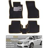 Guerrino Chevrolet Cruze Hatchback (2008-2014) Uyumlu Eva Paspas Tam Set–araca Özel,su Geçirmez - Siyah - Bej