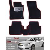 Guerrino Chevrolet Cruze Hatchback (2008-2014) Uyumlu Eva Paspas Tam Set–araca Özel,su Geçirmez - Siyah - Bordo