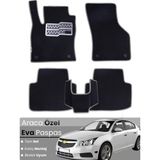 Guerrino Chevrolet Cruze Hatchback (2008-2014) Uyumlu Eva Paspas Tam Set–araca Özel,su Geçirmez - Siyah - Gri