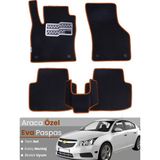 Guerrino Chevrolet Cruze Hatchback (2008-2014) Uyumlu Eva Paspas Tam Set–araca Özel,su Geçirmez - Siyah - Kahverengi