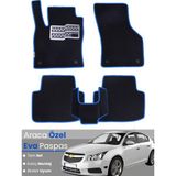 Guerrino Chevrolet Cruze Hatchback (2008-2014) Uyumlu Eva Paspas Tam Set–araca Özel,su Geçirmez - Siyah - Mavi