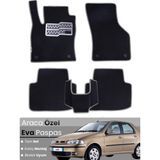 Guerrino Fiat Albea (2002-2005) Uyumlu Eva Paspas Tam Set–araca Özel,su Geçirmez,kolay Montaj - Siyah - Gri