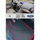 GUERRINO Ford C-Max 2003-2019 Arası Araca Özel Yeni Nesil Eva Mat Oto Paspas Havuzlu Eva Araba Paspası - Siyah