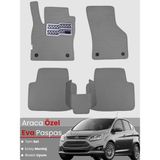 Guerrino Ford C-Max (2011-2024) Uyumlu Eva Paspas Tam Set–araca Özel,su Geçirmez,hızlı ve Kolay Montaj - Gri