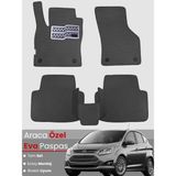 Guerrino Ford C-Max (2011-2024) Uyumlu Eva Paspas Tam Set–araca Özel,su Geçirmez,hızlı ve Kolay Montaj - Koyu Gri