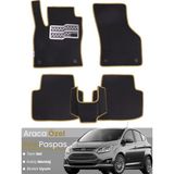 Guerrino Ford C-Max (2011-2024) Uyumlu Eva Paspas Tam Set–araca Özel,su Geçirmez,hızlı ve Kolay Montaj - Siyah - Bej