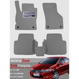 Guerrino Honda City (2008-2013) Uyumlu Eva Paspas Tam Set–araca Özel,su Geçirmez,kolay Montaj - Gri
