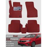 Guerrino Honda City (2019-2024) Uyumlu Eva Paspas Tam Set–araca Özel,su Geçirmez,kolay Montaj - Bordo