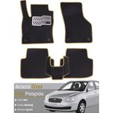 Guerrino Hyundai Accent Era (2005-2011) Uyumlu Eva Paspas Tam Set–araca Özel,kolay Montaj,su Geçirmez - Siyah - Bej