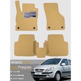 Guerrino Hyundai Getz (2002-2011) Uyumlu Eva Paspas Tam Set–araca Özel,kolay Montaj,su Geçirmez - Bej