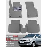 Guerrino Hyundai Getz (2002-2011) Uyumlu Eva Paspas Tam Set–araca Özel,kolay Montaj,su Geçirmez - Gri