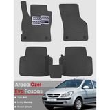 Guerrino Hyundai Getz (2002-2011) Uyumlu Eva Paspas Tam Set–araca Özel,kolay Montaj,su Geçirmez - Koyu Gri