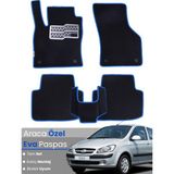 Guerrino Hyundai Getz (2002-2011) Uyumlu Eva Paspas Tam Set–araca Özel,kolay Montaj,su Geçirmez - Siyah - Mavi