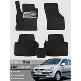 Guerrino Hyundai Getz (2002-2011) Uyumlu Eva Paspas Tam Set–araca Özel,kolay Montaj,su Geçirmez - Siyah