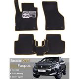 Guerrino Peugeot 3008 (2020-2023) Uyumlu Eva Paspas Tam Set–araca Özel,oto Paspas - Siyah - Bej
