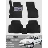 Guerrino Renault Clio 2 (1998-2004) Uyumlu Eva Paspas Tam Set–araca Özel,oto Paspas - Siyah