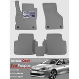 Guerrino Renault Fluence (2009-2014) Uyumlu Eva Paspas Tam Set–oto Paspas,araca Özel - Gri