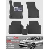 Guerrino Renault Fluence (2009-2014) Uyumlu Eva Paspas Tam Set–oto Paspas,araca Özel - Koyu Gri