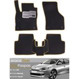 Guerrino Renault Fluence (2009-2014) Uyumlu Eva Paspas Tam Set–oto Paspas,araca Özel - Siyah - Bej