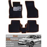 Guerrino Renault Fluence (2009-2014) Uyumlu Eva Paspas Tam Set–oto Paspas,araca Özel - Siyah - Kahverengi
