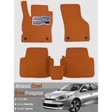Guerrino Renault Fluence (2009-2014) Uyumlu Eva Paspas Tam Set–oto Paspas,araca Özel - Taba