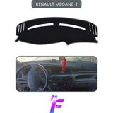 Guerrino Renault Megane 1 Araca Özel Torpido Örtüsü | Ön Göğüs Kılıfı | Tam Koruma | Oto Aksesuar | A50 - Gri